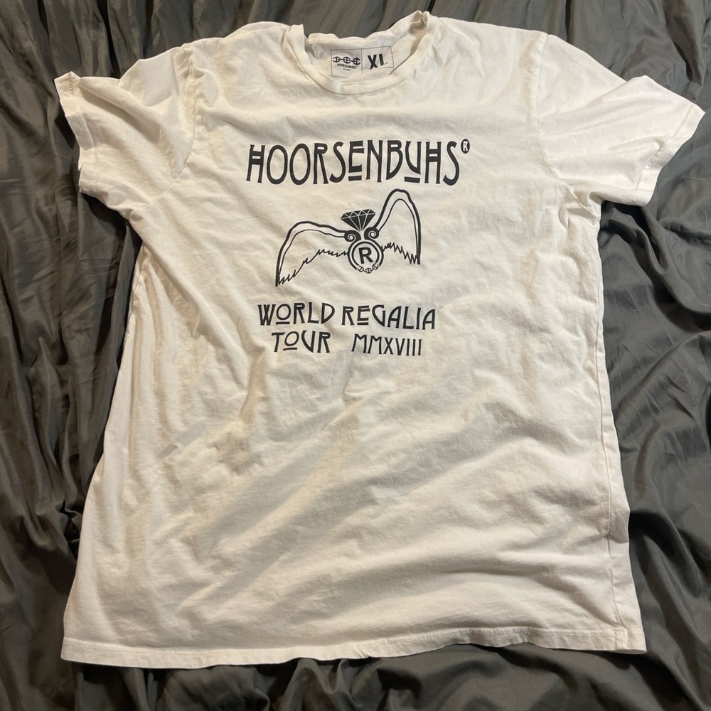 Hoorsenbuhs White Graphic Tee - Short Sleeve